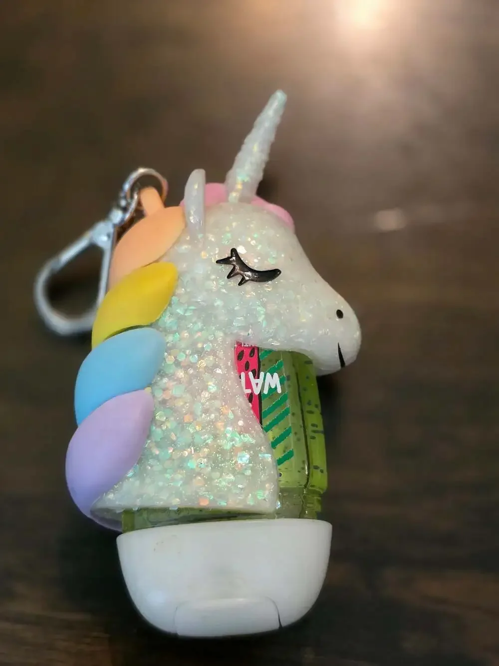 BBW Glitter Unicorn PocketBac Hand Sanitizer Holder + Juicy Watermelon Sanitizer